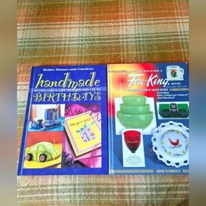 Fire King Collector Book And Handmade Birthdays Book